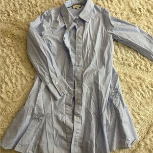 Tuckernuck Light Blue Striped Mini Dress